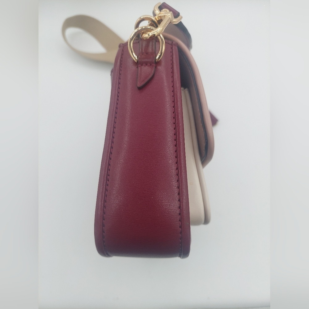 Michael Kors Bradshaw Boxy Flap Crossbody In Berry Retail $368 - Picture 5 of 12